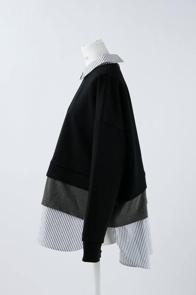 Layered Pullover (Dark Grey)