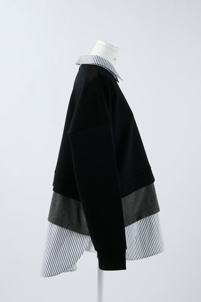 Layered Pullover (Dark Grey)