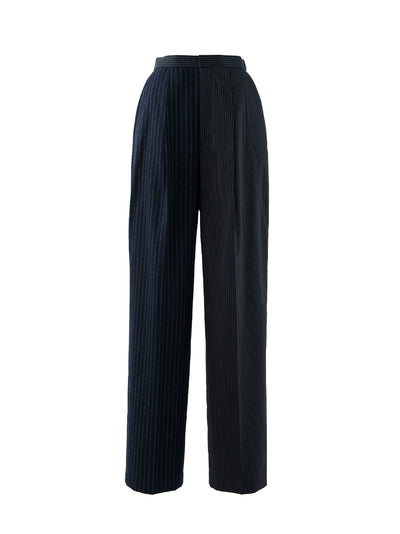 Straight - tailored Trousers (Dark Navy)