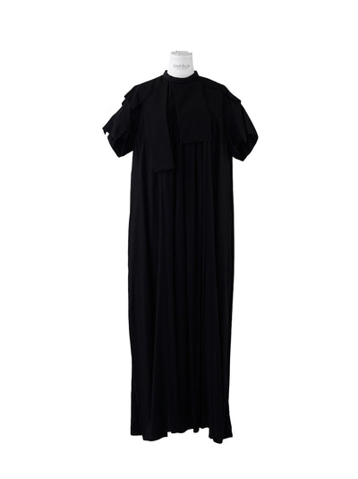 A-Line Hidden Arm Dress (Black)