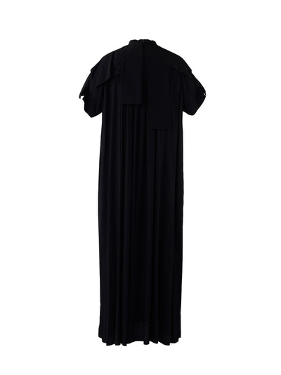 A-Line Hidden Arm Dress (Black)