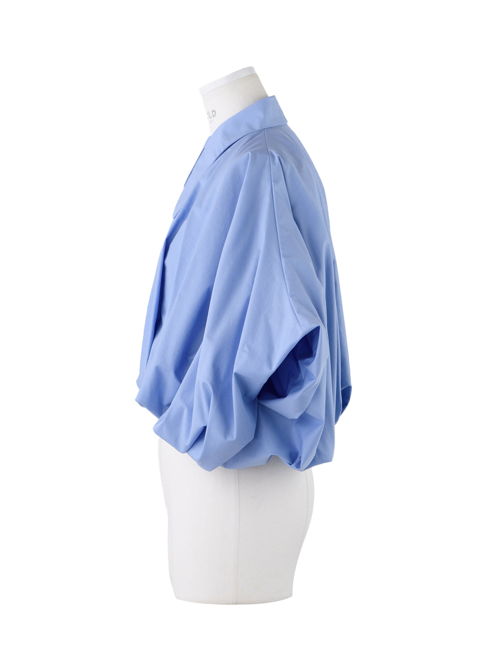 Balloon Cropped Shirt (Light Blue)