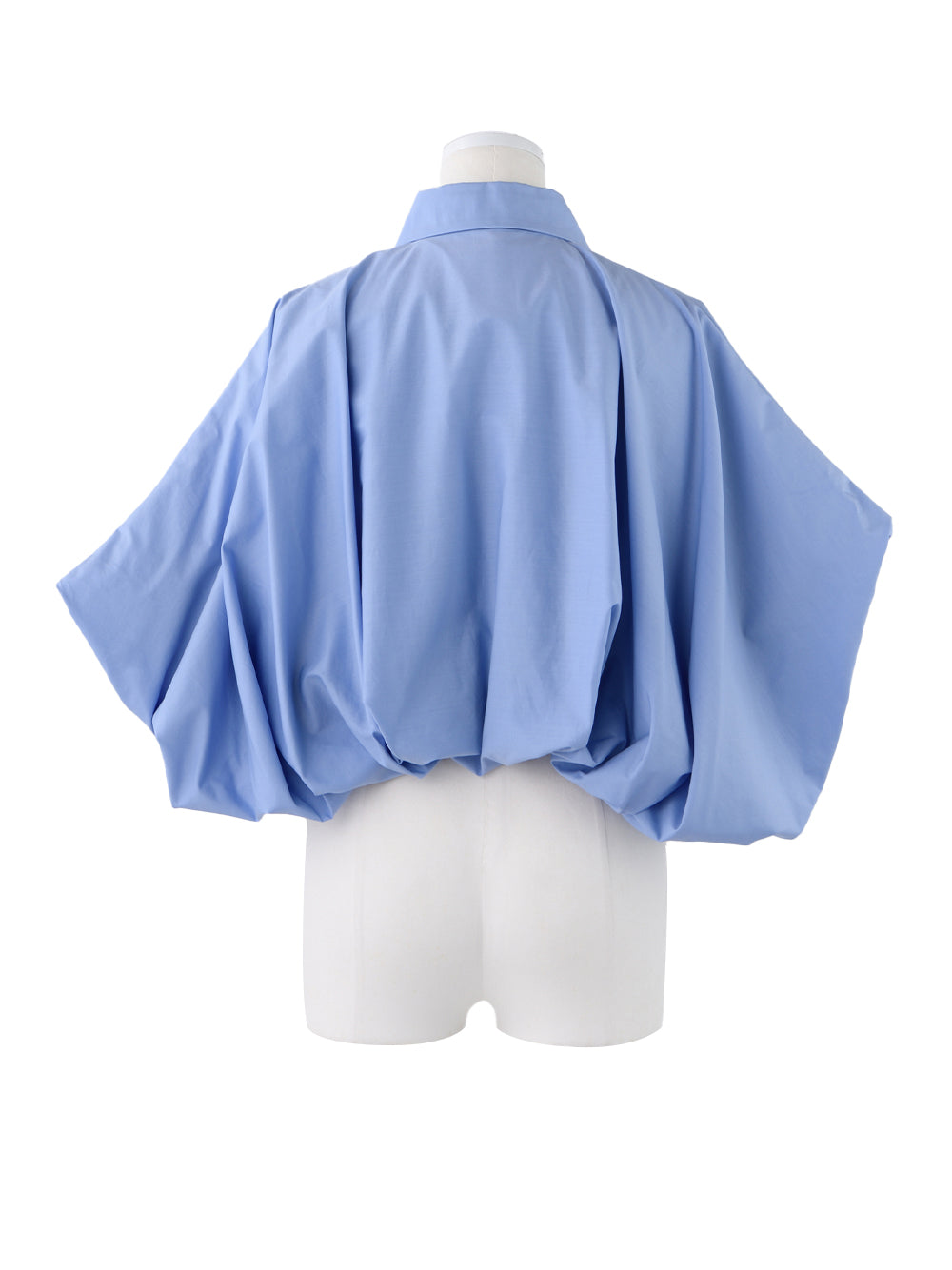 Balloon Cropped Shirt (Light Blue)