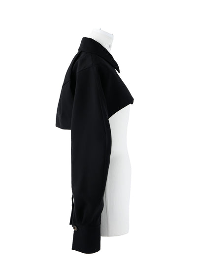 Cropped Circle Jacket (Black)