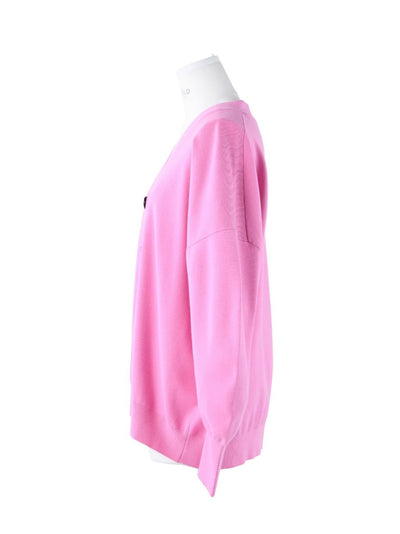 Curved Arm Cardigan (Pink)