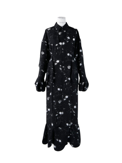 Drip Collar Dress (Black)