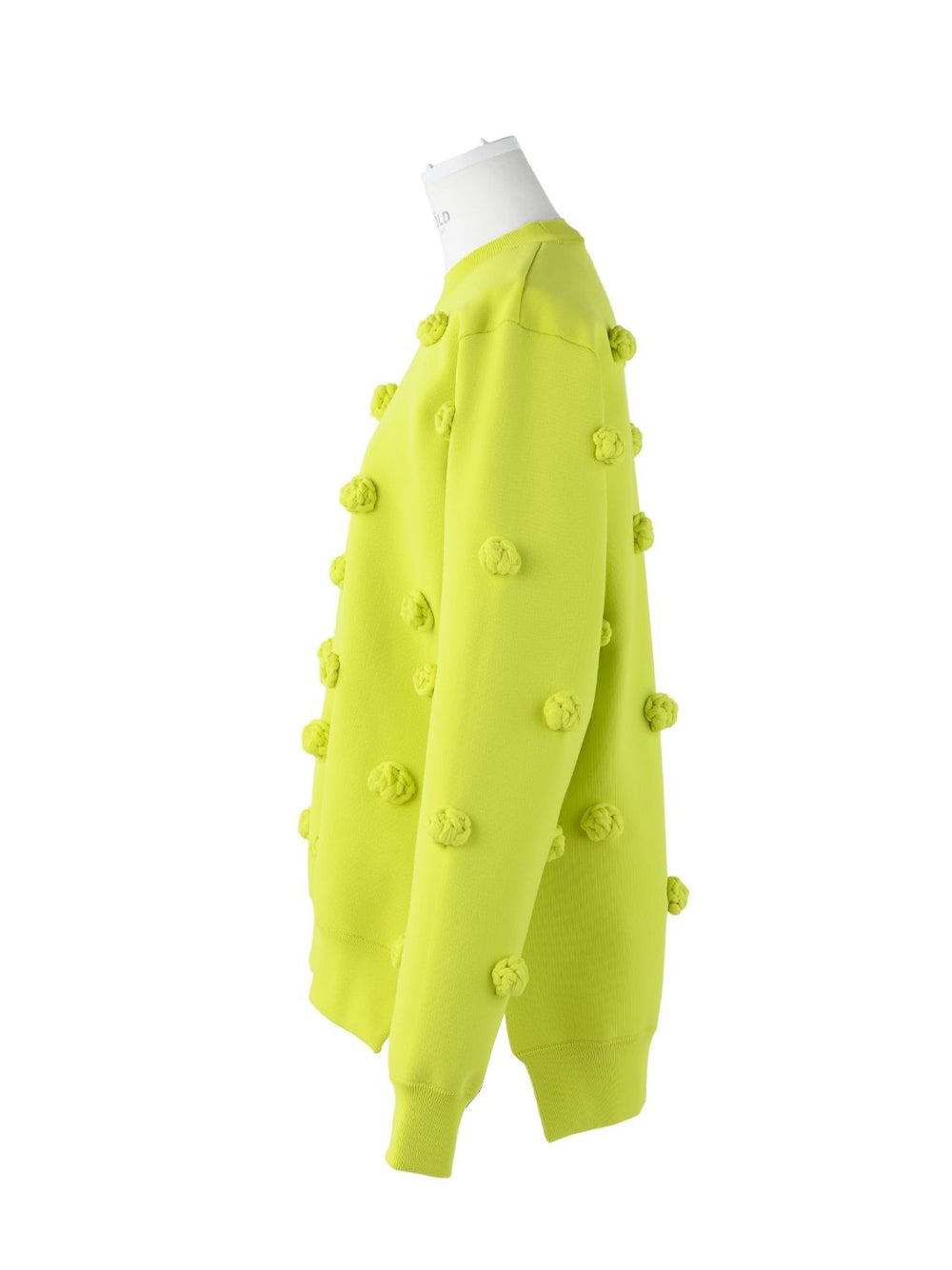 Flower Knit Pullover (Lime)