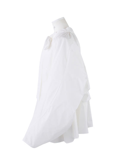 Gather Flare Blouson (White)