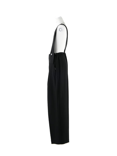 High Waist Strap Trousers (Black)