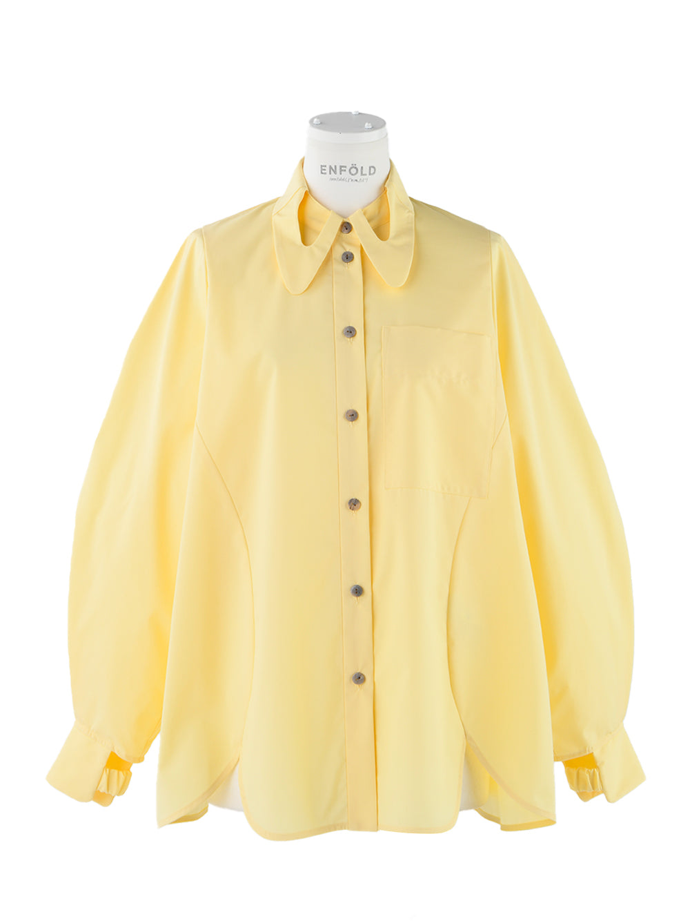 Hole Collar Shirt (Ivory)