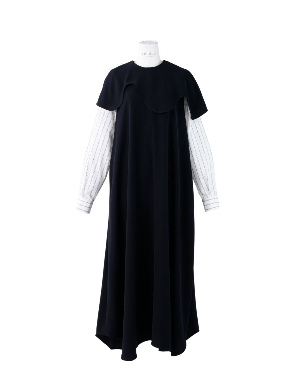 Layer Sleeve Dress (Black)