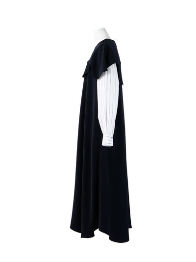 Layer Sleeve Dress (Black)