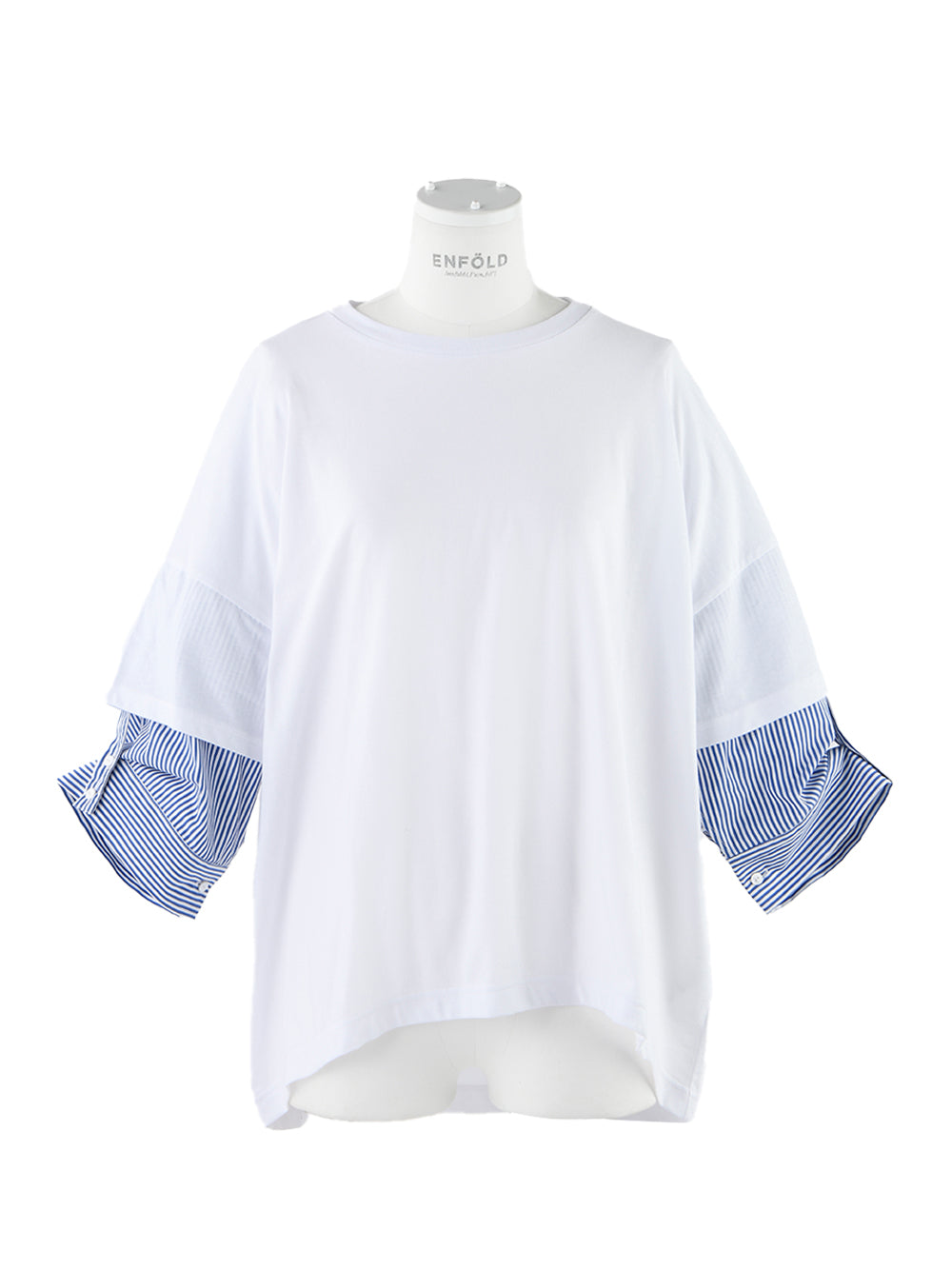 Shirt Layered T-Shirt (White)