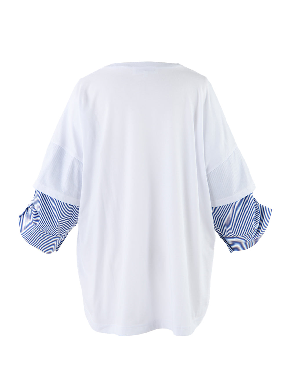 Shirt Layered T-Shirt (White)