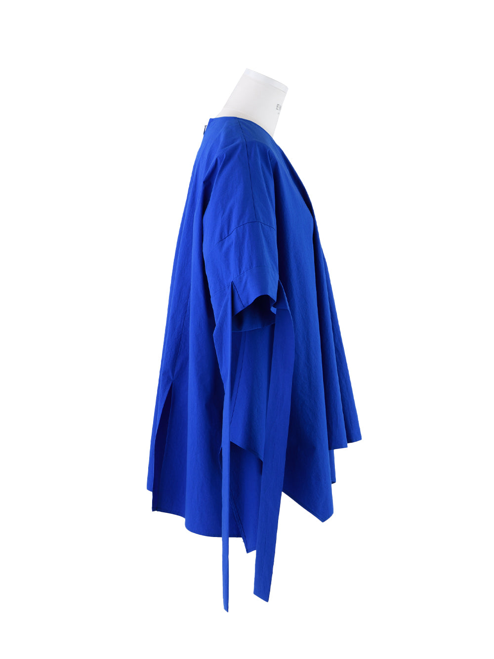 Slit Random Hem Pullover (Blue)