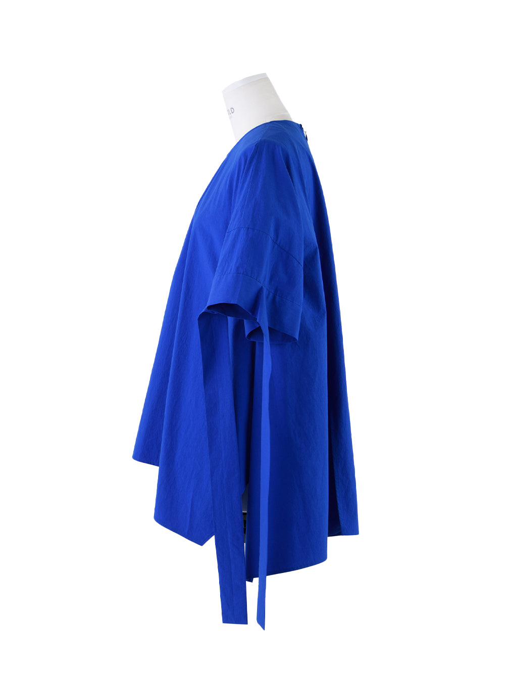 Slit Random Hem Pullover (Blue)