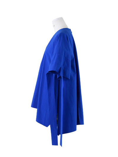 Slit Random Hem Pullover (Blue)
