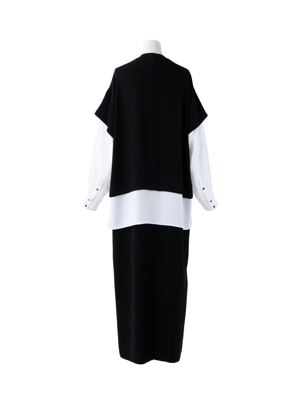 T-Shirt Layered Dress (Black)