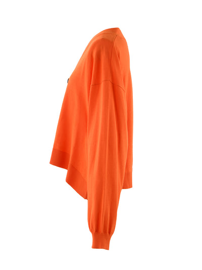 Wave Drape Cardigan (Orange)