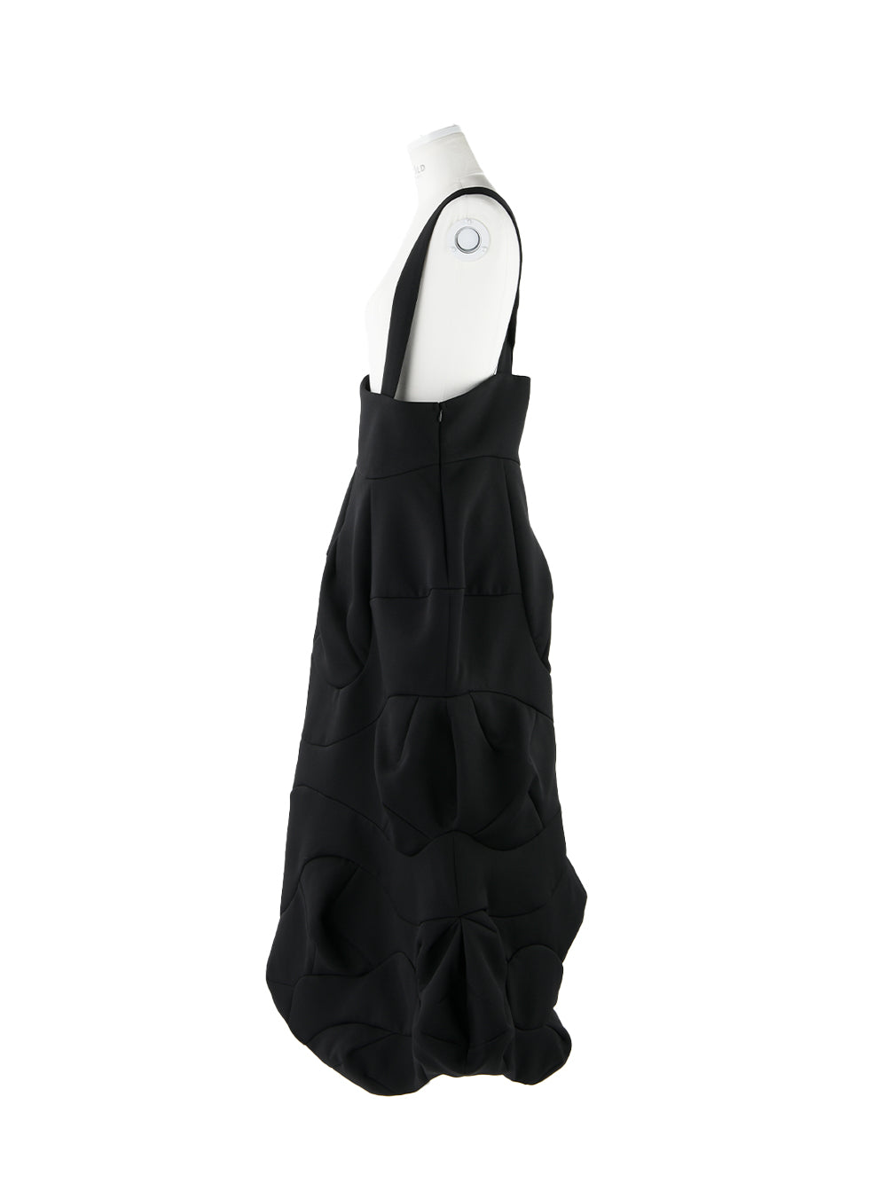 Wave Overalls Skirt (Black)