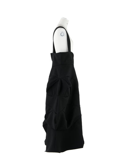 Wave Overalls Skirt (Black)