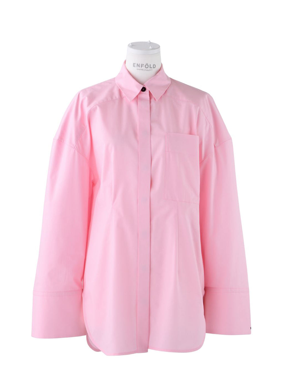 Wide Sleeves Shirt (Light Pink)