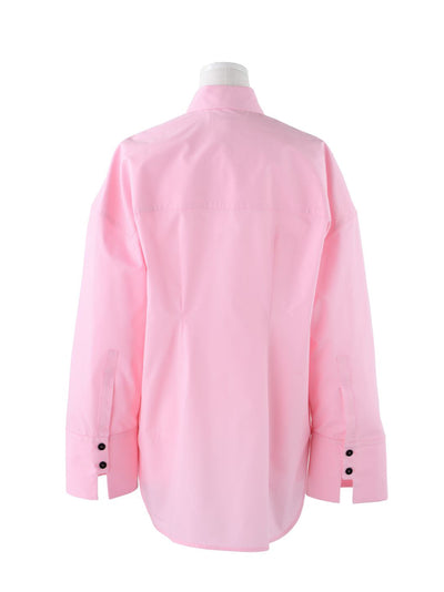 Wide Sleeves Shirt (Light Pink)
