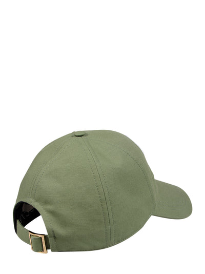 Eco Cotton Canvas Embroidered Hat (Sea Green)