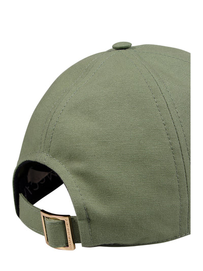 Eco Cotton Canvas Embroidered Hat (Sea Green)