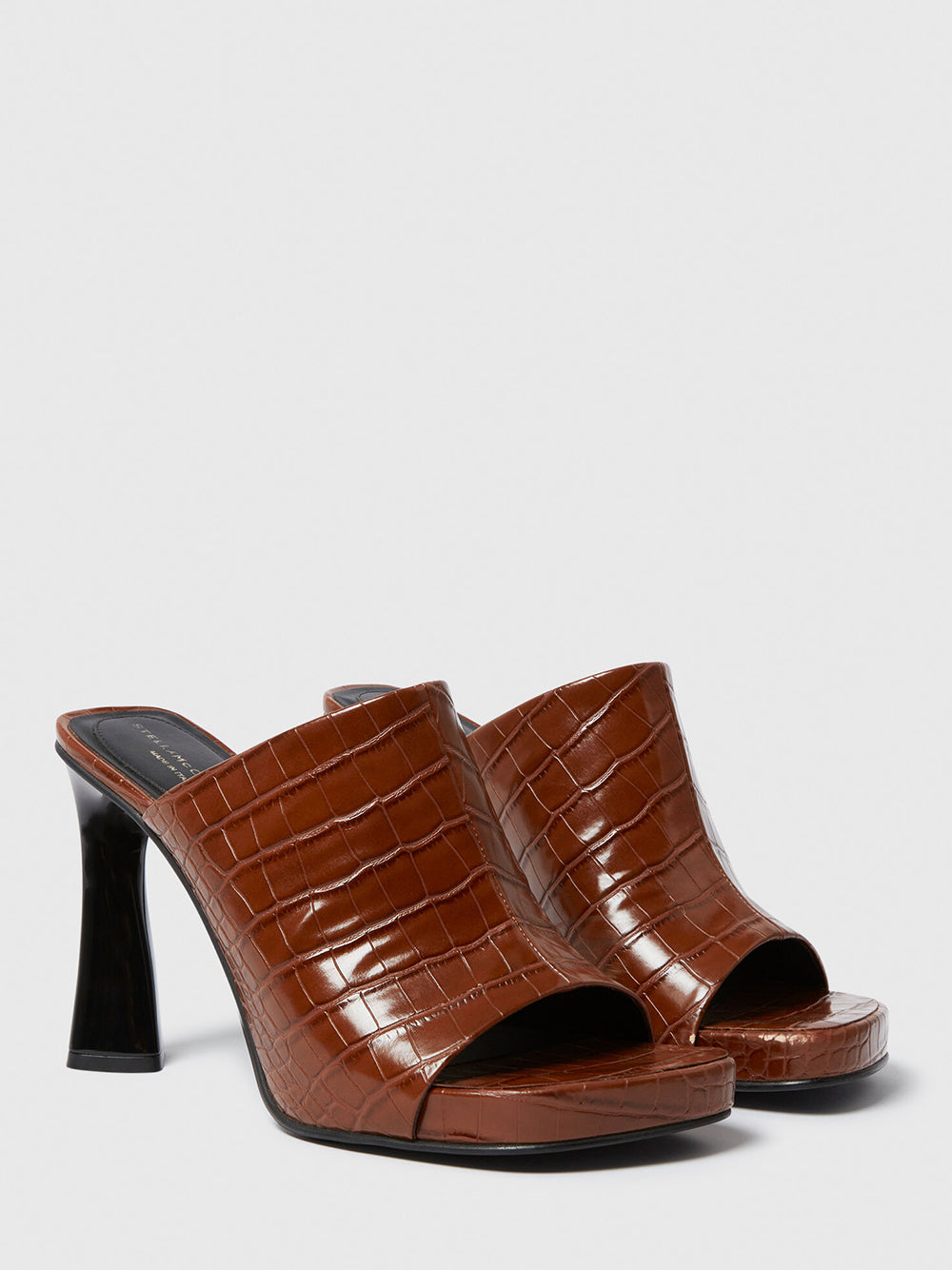 Elsa Heeled Mules (Brown)