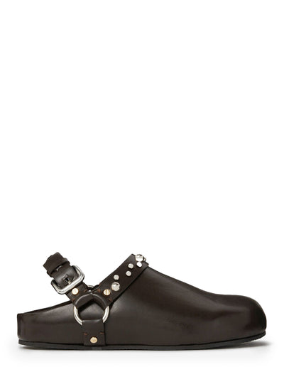 Elyse Studded Clogs (Coffee Brown)