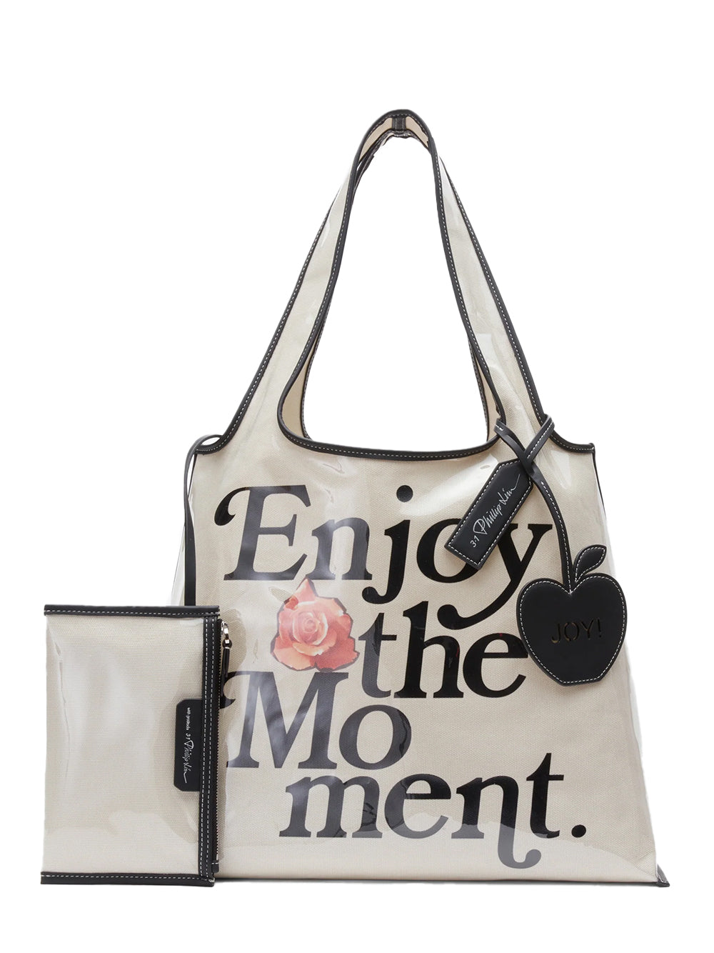 Enjoy The Moment Market Tote (Ecru)