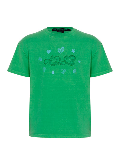 Essential ADSB Hearts Card T-Shirt (Green)