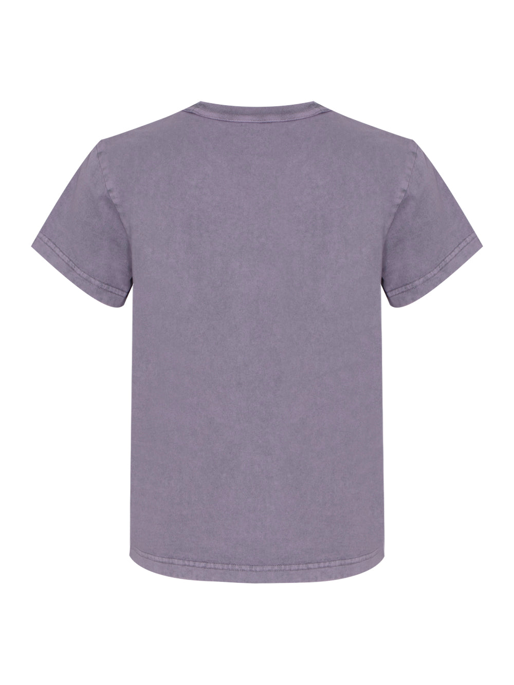 Essential Jersey Shrunk Tee W/Puff Logo &amp; Bound Neck Acid (Pink Lavender)