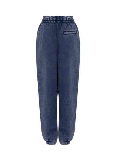 Essential Terry Classic Sweatpants Puff Paint Logo (Acid Black Ice)