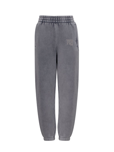 Essential Terry Puff Paint Logo Classic Sweatpants (Acid Fog)