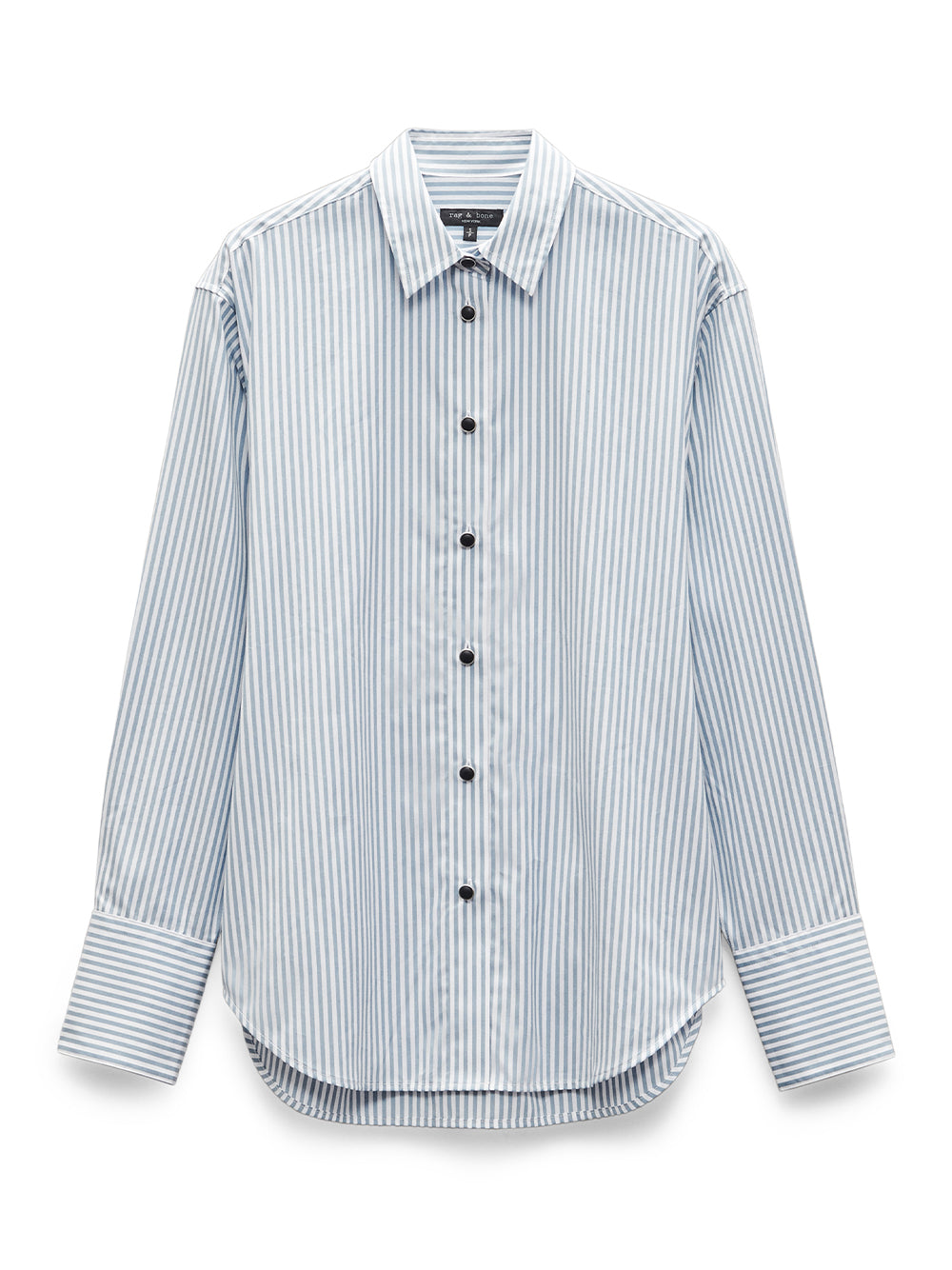 Eve Stripe Poplin Shirt (Blue Stripe)