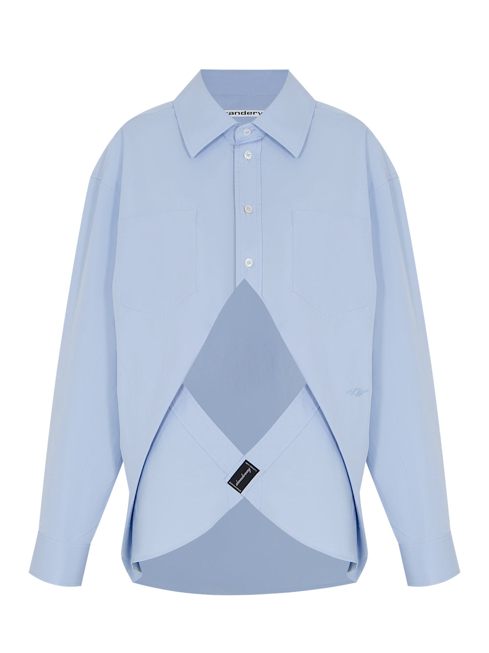 Exaggerated Split Front Shirt (Oxford)