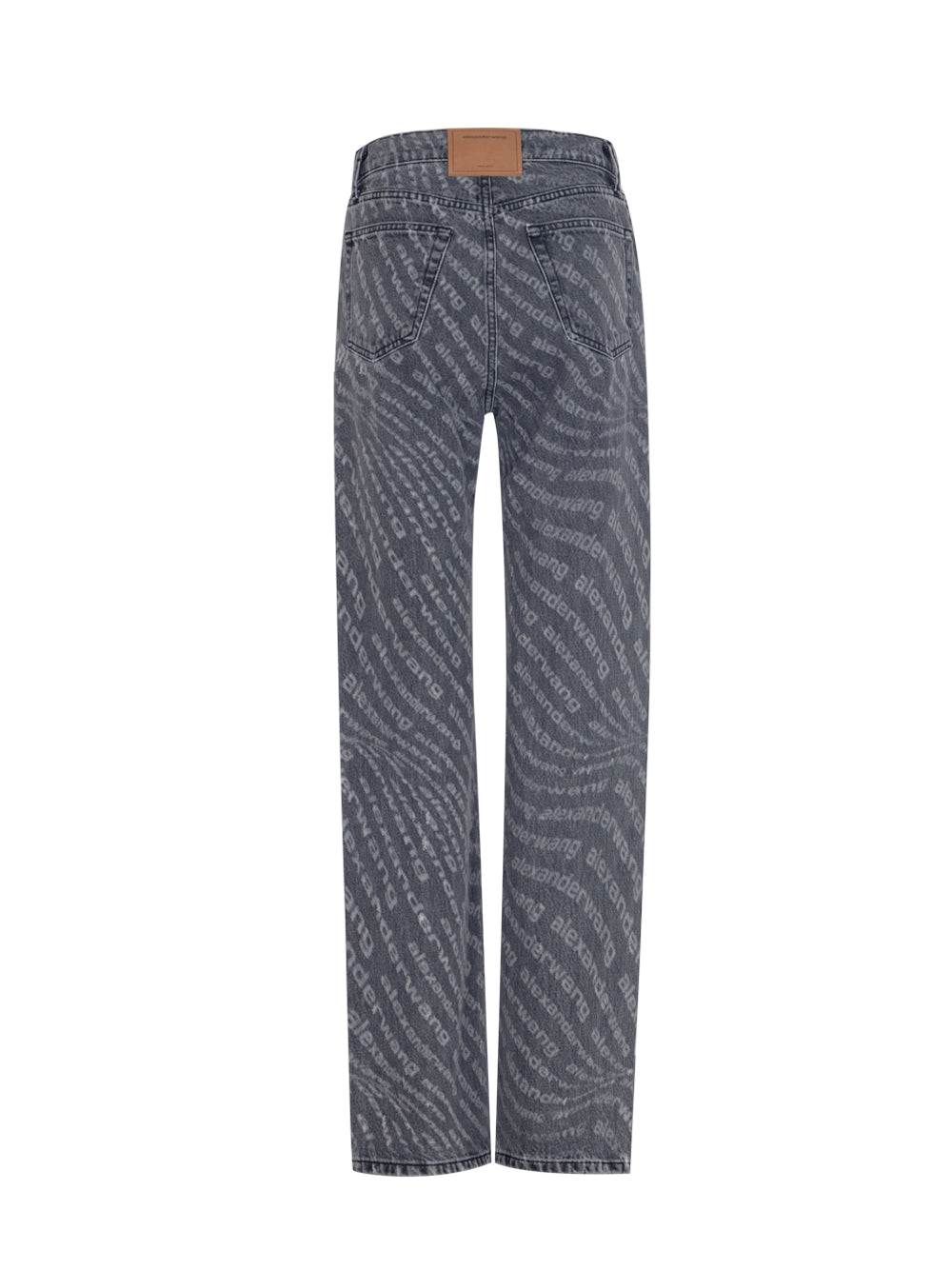 Ez - Mid Rise Relaxed Straight Jean Shredded Wave (Washed Grey)