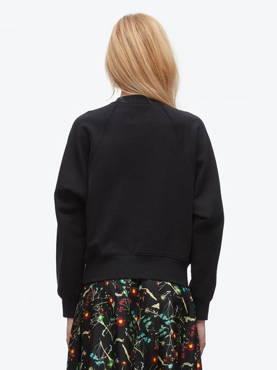 Rabbit Embroidery Sweatshirt Black Multi