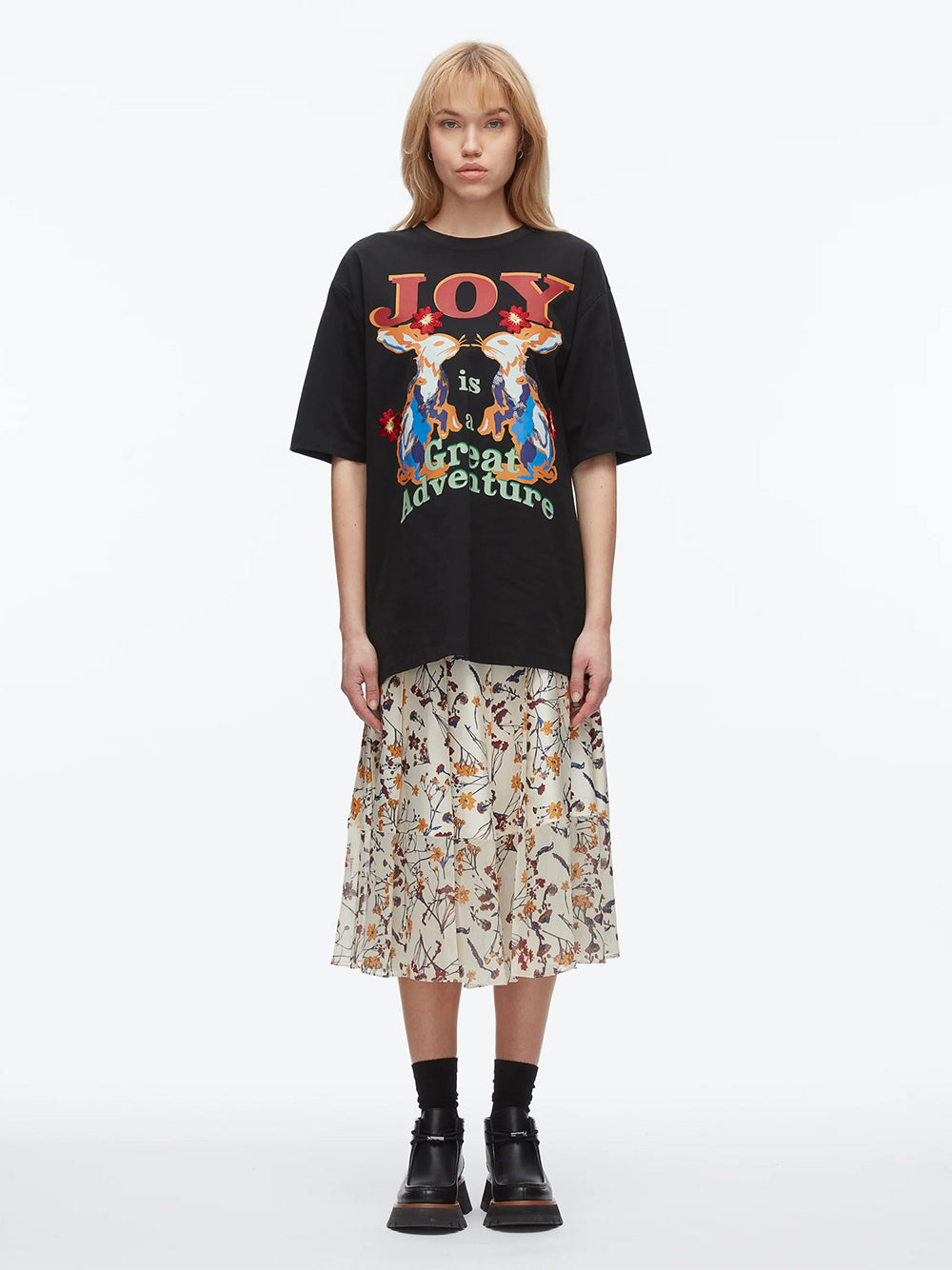 Oversized Souvenir Tee Black Multi