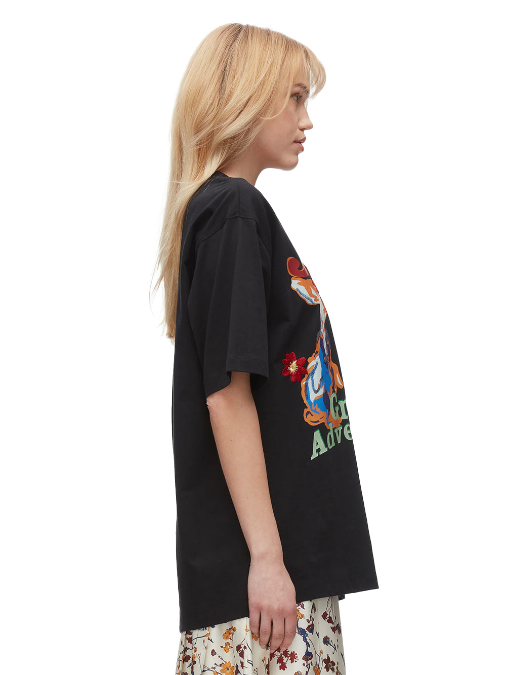Oversized Souvenir Tee Black Multi