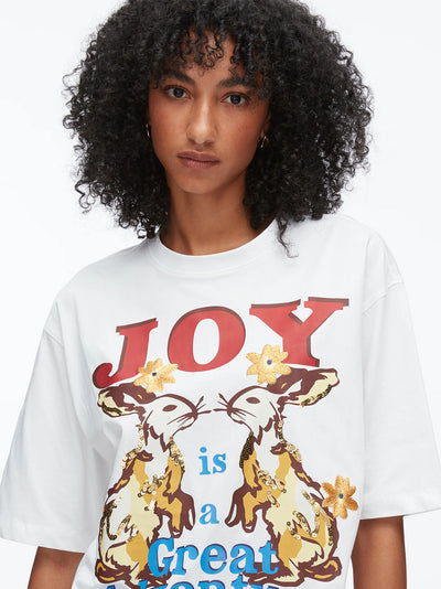 Oversized Souvenir Tee White Multi