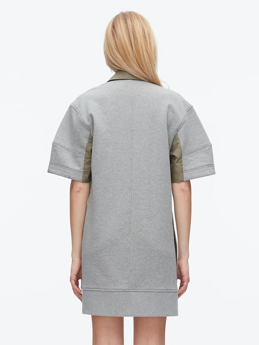 Terry Polo Dress Grey Melange