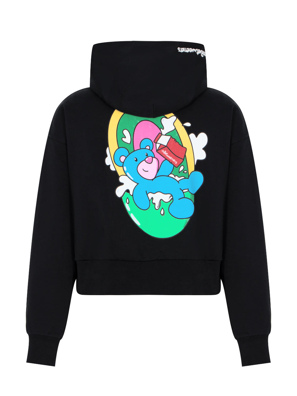 Cropped Hoodie Woman Nero/Black