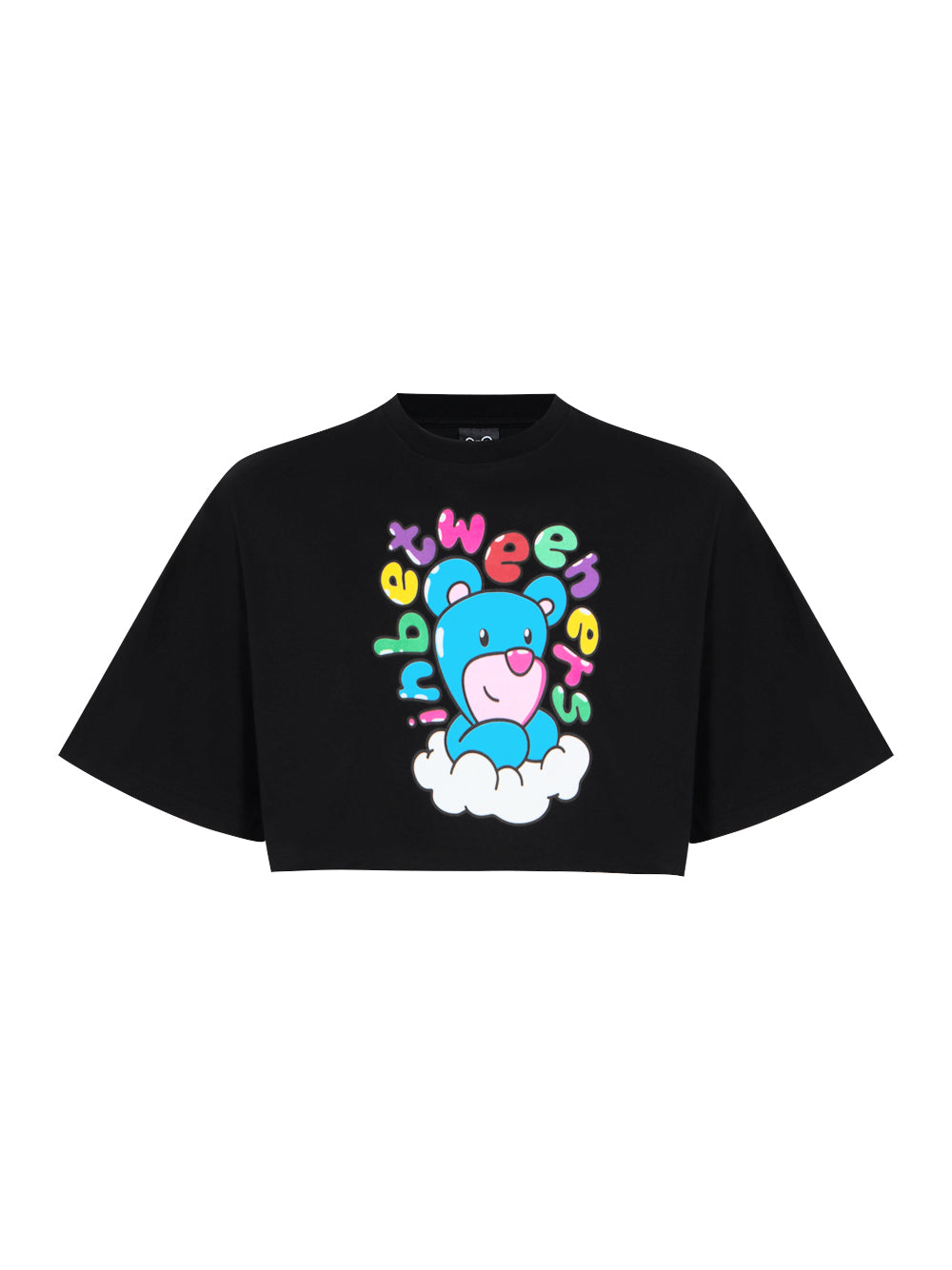 Cropped T-Shirt Woman Nero/Black