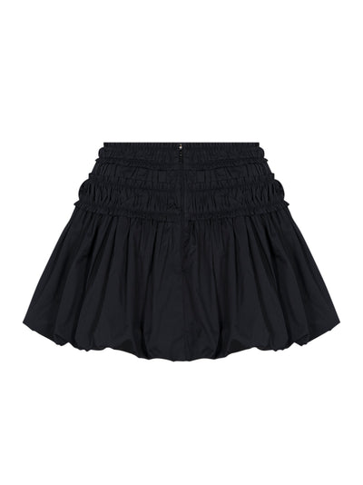 Nicolette Bubble Hem Mini Skirt Noir