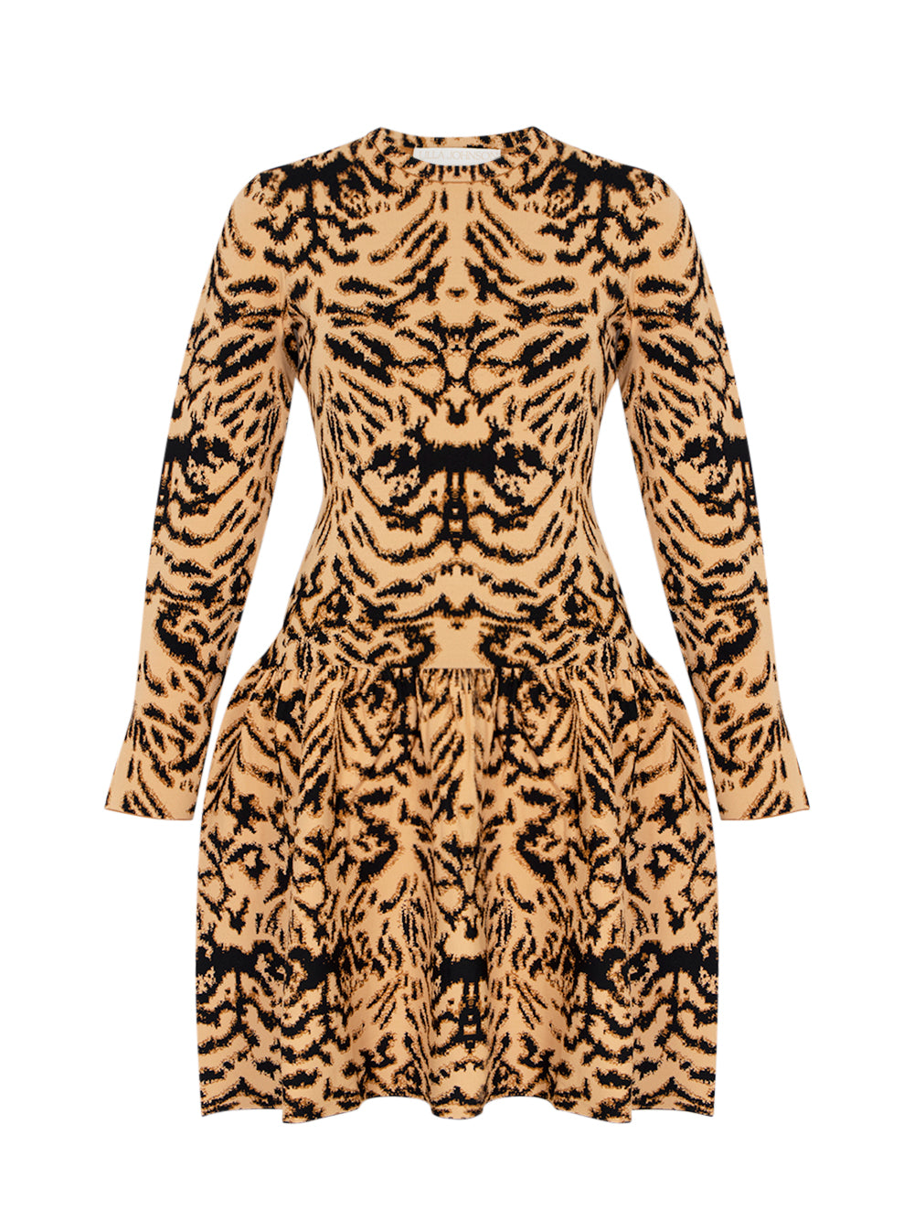 Camryn Jacquard Knit Long Sleeve Dress Bengal