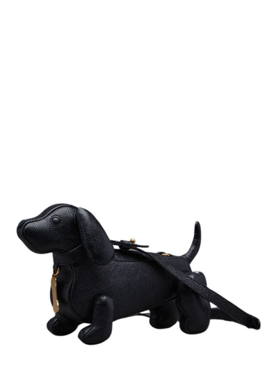 Mini Hector Chain Bag in Pebble Grain (Black)