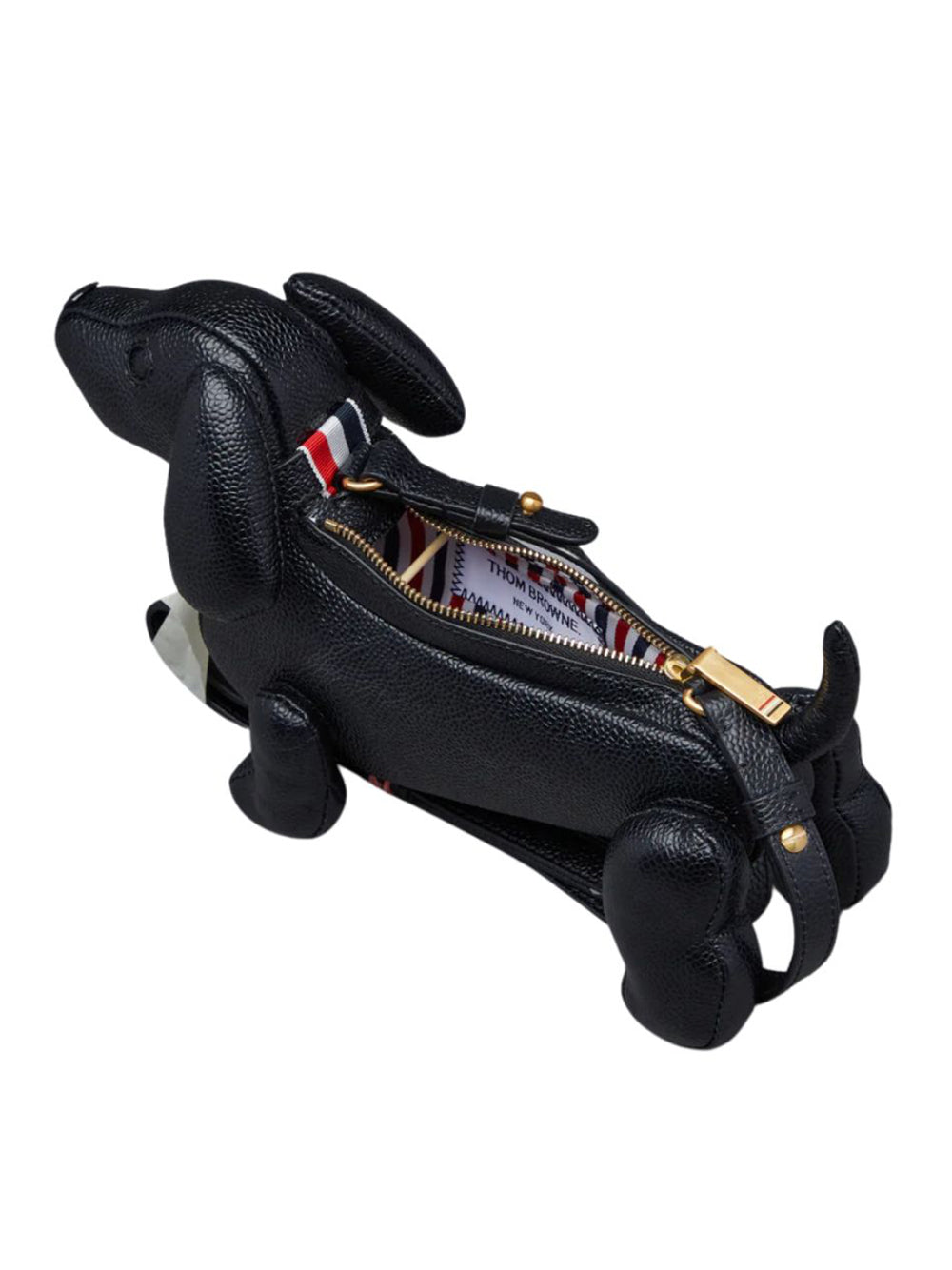 Mini Hector Chain Bag in Pebble Grain (Black)